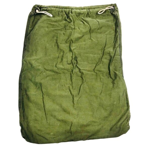 Vintage Militaria Military Army Duffle Drawstring Bag - Picture 1 of 4
